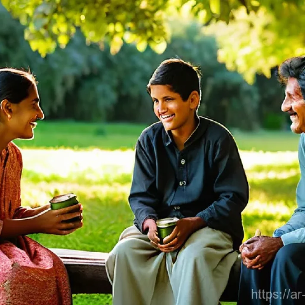 우루과이인의 성격과 생활 방식 - **A Serene Uruguayan Afternoon with Mate:**
"A candid, sun-drenched photograph of a multi-genera...